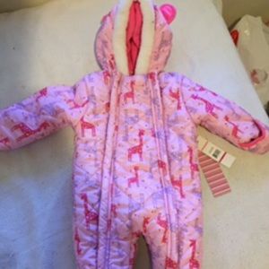Brand new babygirl snow suit. NWT